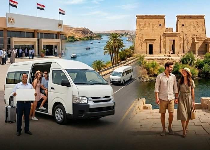 Aswan Airport/Train Station Transfer with Philae Temple Stop